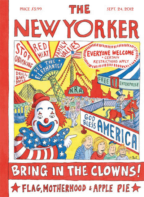 The cover page of “THE NEW YORKER”.